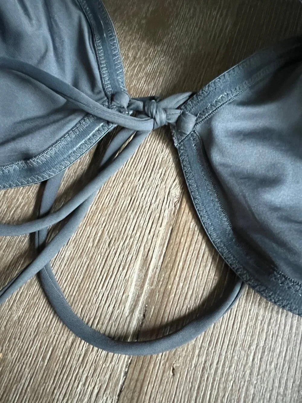 SKIMS SWIM LONG SLEEVE UNDERWIRE BIKINI TOP SIZE M
